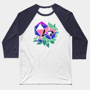 Pretty Poly Rose Genderfluid Pride Baseball T-Shirt